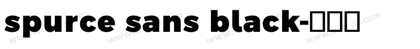 spurce sans black字体转换